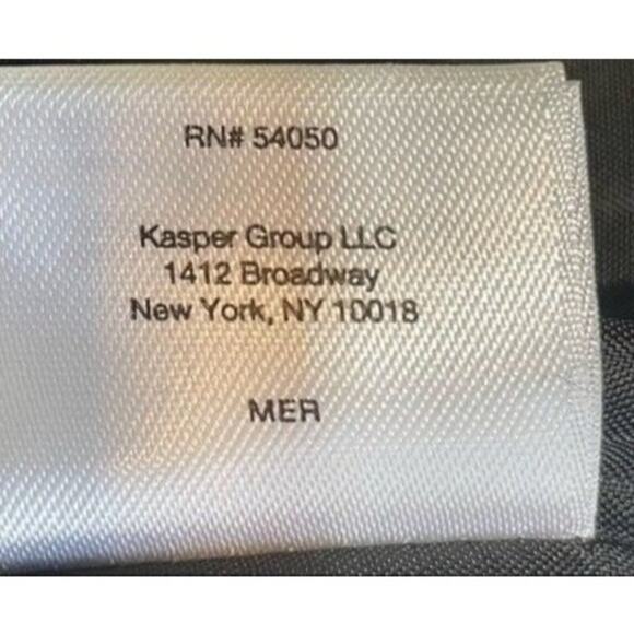 Kasper One-Button Long Sleeve Black Blazer 4 - Picture 8 of 9